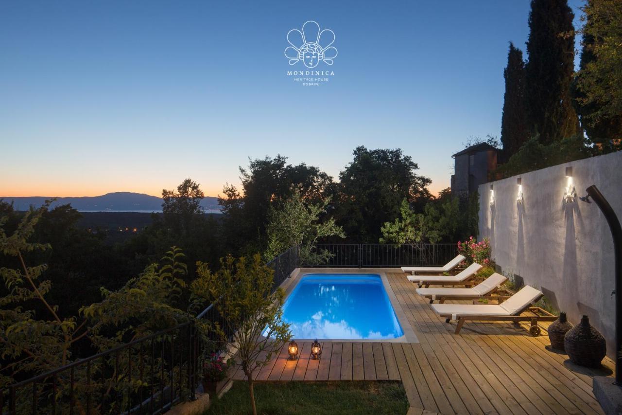 Mondinica Heritage House - Heated Pool Dobrinj Ngoại thất bức ảnh